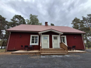 Finlande Hyvinkää Kytäjä Resort Séjour Mantyla Villa Chalet Rouge extérieur Bois Nature Voyage O-Nord