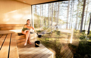 Finlande Kanava Resort Sauna Vue Vitre Foret Nature Lac Saimaa Voyage O-Nord