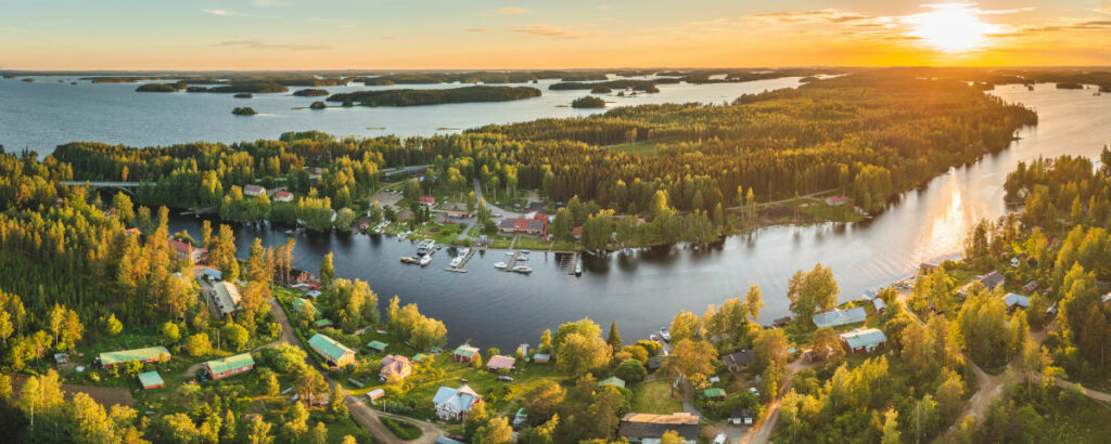 Finlande Oravi Saimaa Lac Foret Soleil Hebergement activités Villas Nature Paysage Vue Voyage O-Nord