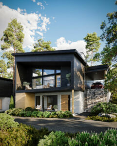 Finlande Tahkovuori Tahko Lakeside VIllas A plan ouverture nouveauté nature lac luxe design appartment voyage o-nord