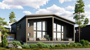 Finlande Tahkovuori Tahko Lakeside VIllas C plan ouverture nouveauté nature lac luxe design appartment voyage o-nord