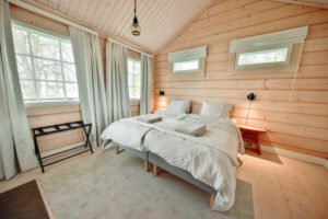 Finlande Loppi Terwa Séjour Rantamokki Chalet Plage Chambre Décoration Foret Voyage O-Nord