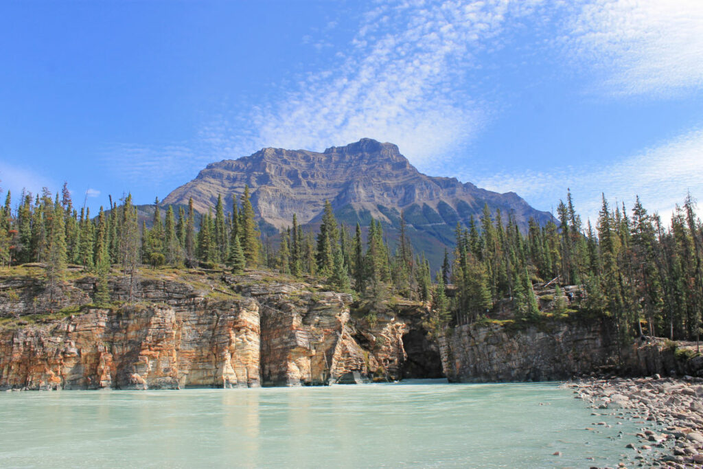Canada Ouest Alberta Colombie Britannique Sapin Lac Foret Paysage Roches Nature Voyage O-Nord