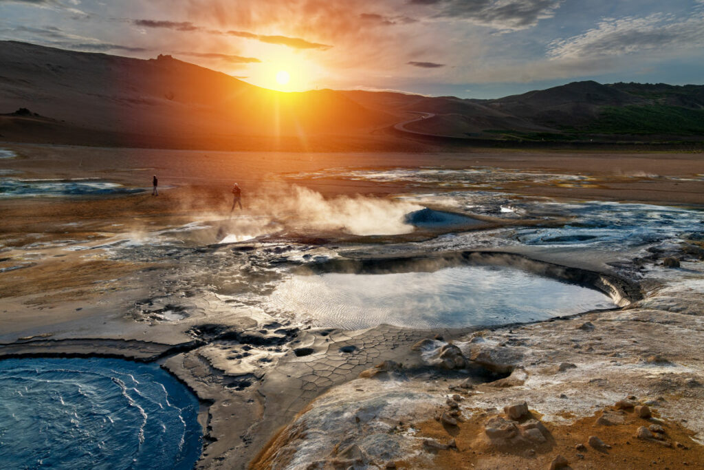 Islande Autotour Eté Nature aventure Paysage Hverir Bassin Chaud Soleil Voyage O-Nord