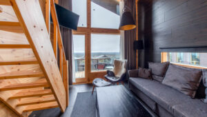 FInlande Laponie Hotel Star Arctic Séjour Hiver Suite Vue Scénique Intérieur Salon Design Voyage O-Nord