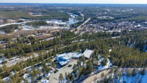 Finlande Taivalkoski Séjour Tiera Resort Vue aérienne Nature Paysage Voyage O-Nord