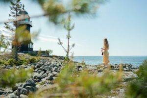 Suède Laponie Pahre Bouleaux Autotour Séjour Hotel Elite Été Forêt Arbres Paysage Nature Voyage O-Nord